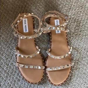 Steve Madden Travel Tan Studded Sandal